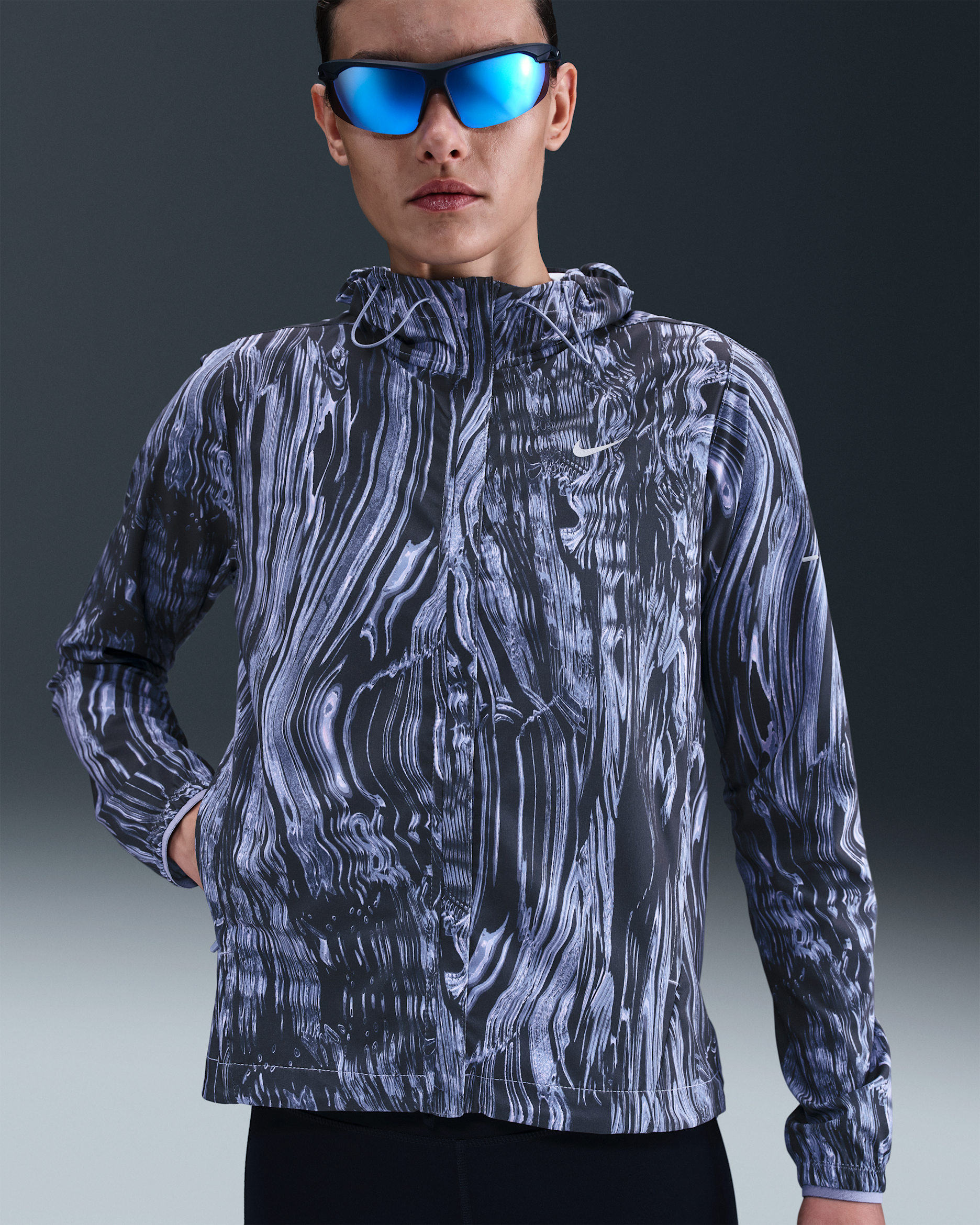 Nike Swift Women's Repel UV Printed Running Jacket. Nike.com